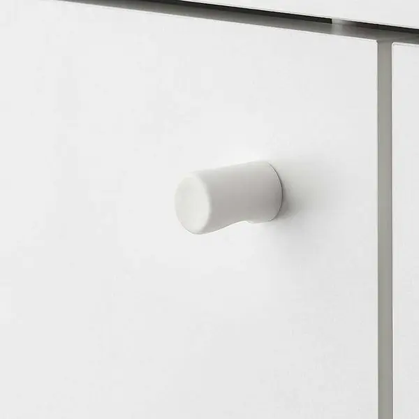 White simple five-storey double-door shoe cabinet (4)5rd