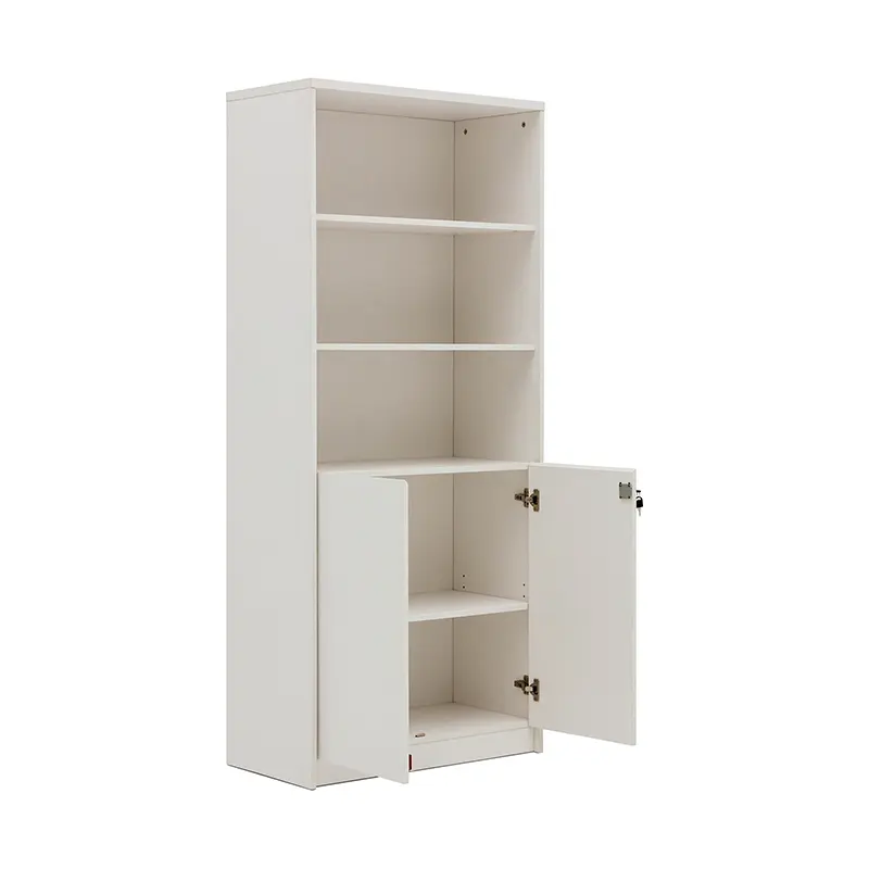 low cabinet office data cabinet wooden storage bookcase wall table cabinet 5 Tiers Filing Cabinet (White)