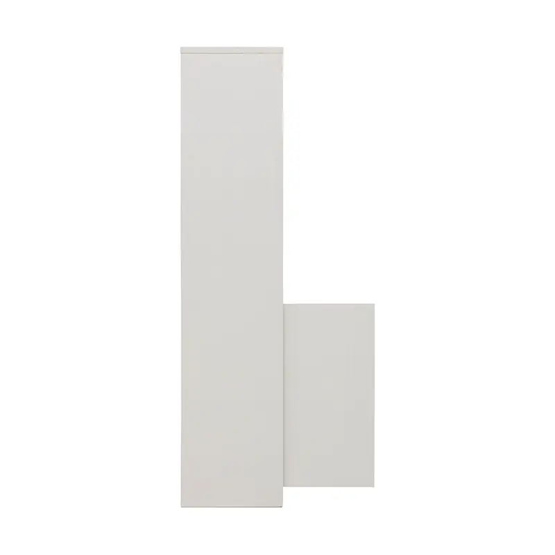 low cabinet office data cabinet wooden storage bookcase wall table cabinet 5 Tiers Filing Cabinet (White)